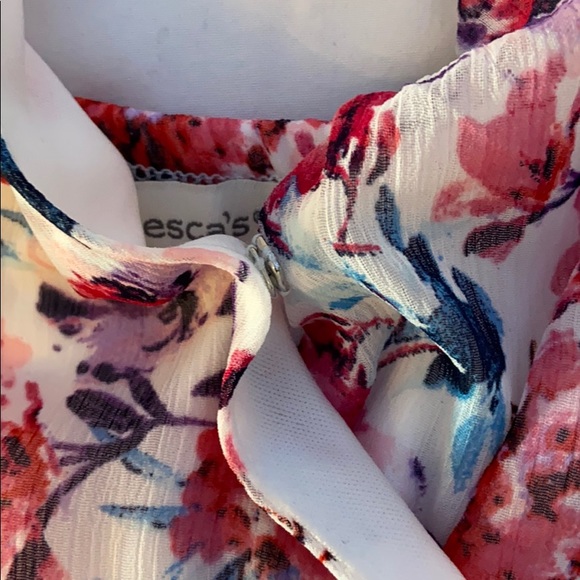 Francesca’s Floral Patterned A-Line Dress - Picture 3 of 6